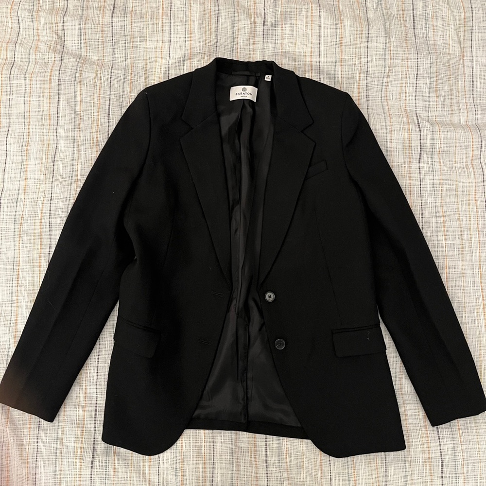 Aritzia Babaton Bette Wool Blazer (Black)
